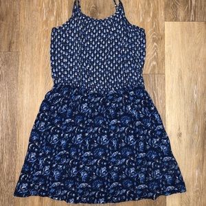 Blue Pattern Summer Dress (SIZE KIDS XS)